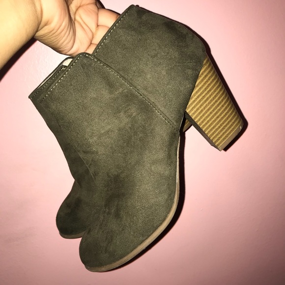olive green ankle boots